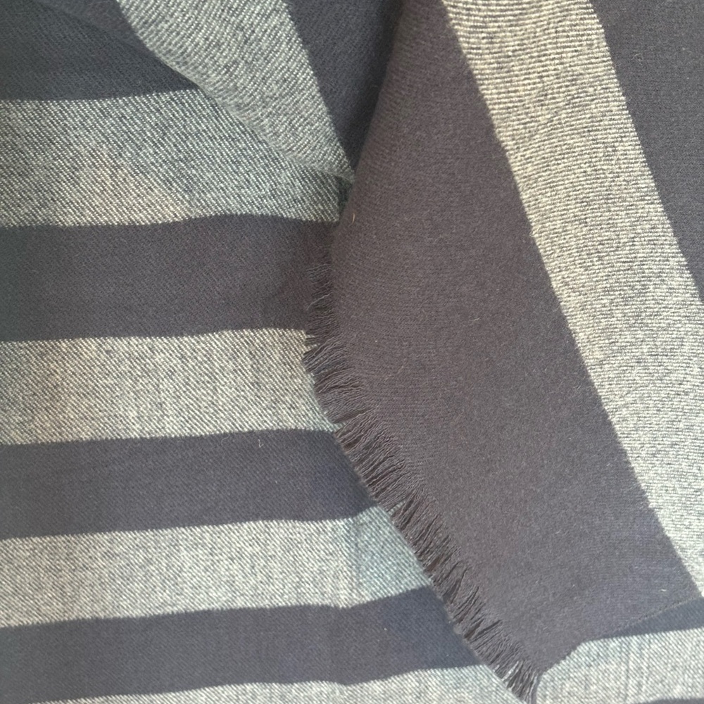 GAP Navy and Gray Striped Scarf (70 x 20”) 095 - Picture 3 of 3